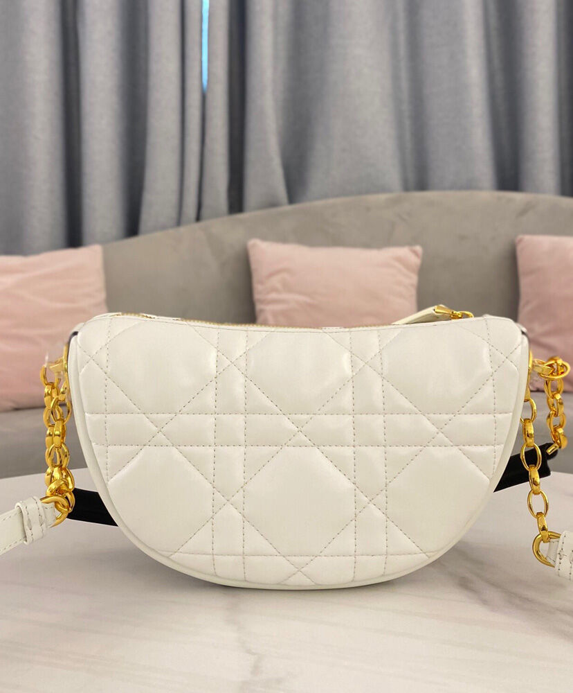 Christian Dior Vibe HOBO Leather Bag Cream